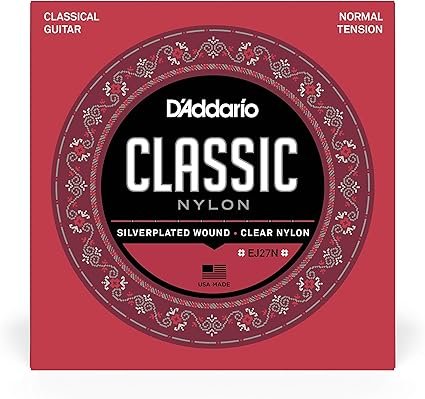 D'Addario Cuerdas para Guitarra Española | EJ27N Juego de Cuerdas Clásica de Nylon