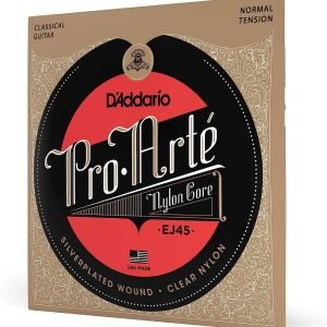 D'Addario Cuerdas para Guitarra Española | EJ45 Pro-Arte Juego de Cuerdas Clásica de Nylon