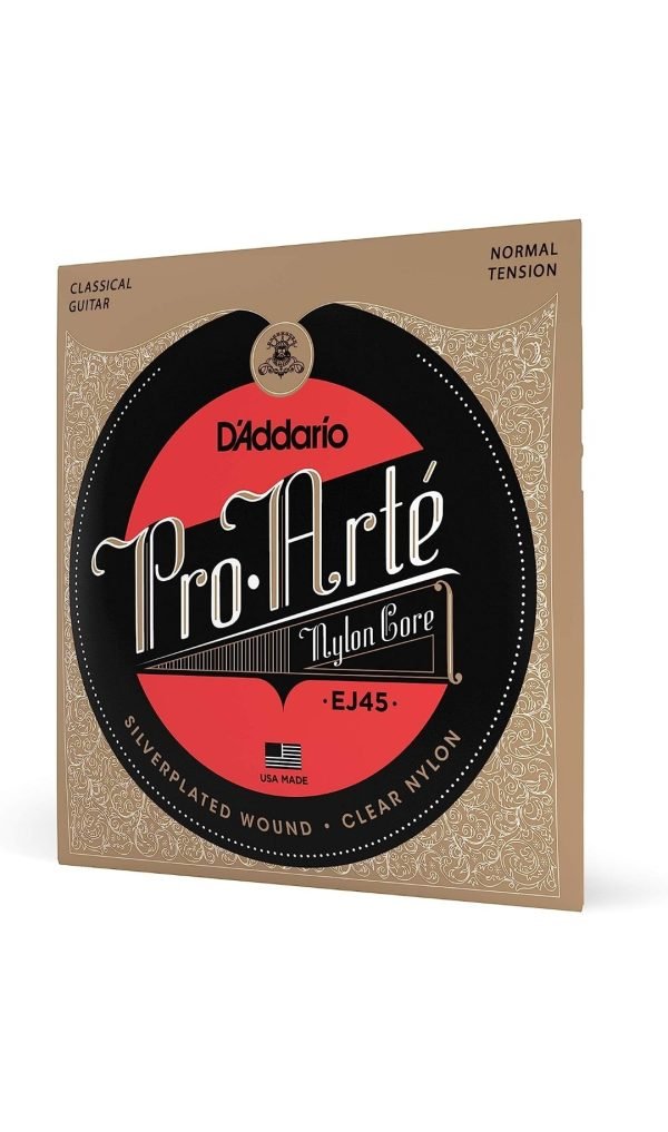 D'Addario Cuerdas para Guitarra Española | EJ45 Pro-Arte Juego de Cuerdas Clásica de Nylon