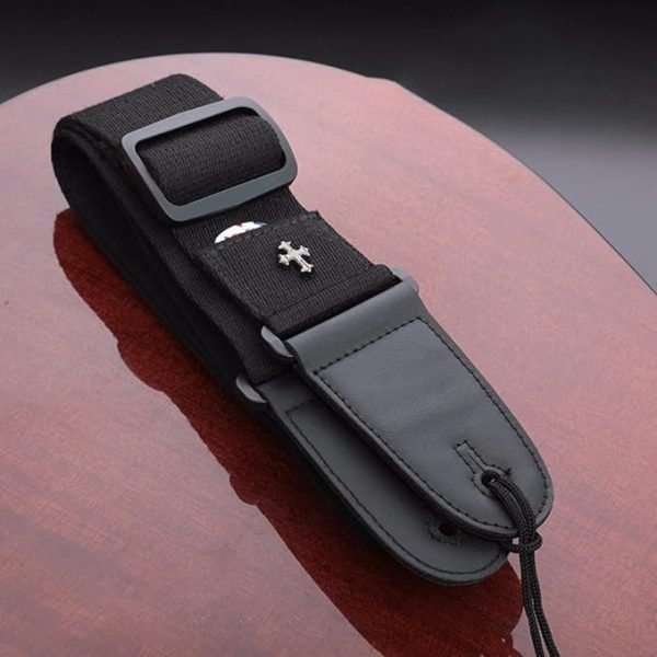 Correa de guitarra tejida estilo simple ajustable vintage correas de cinturón de guitarra para bajo, guitarra eléctrica y acústica - Imagen 3