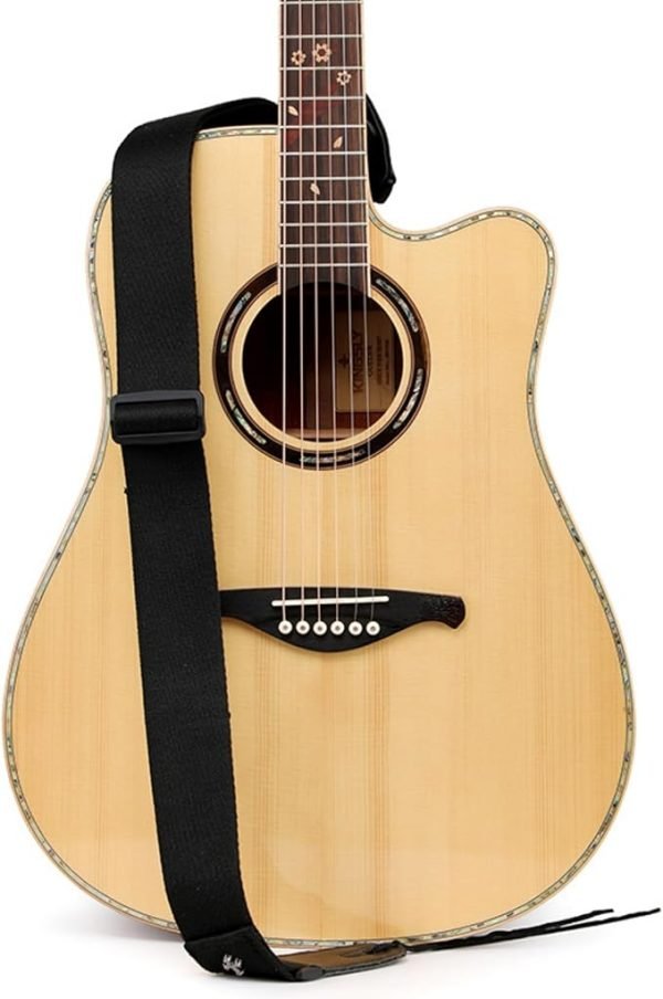 Correa de guitarra tejida estilo simple ajustable vintage correas de cinturón de guitarra para bajo, guitarra eléctrica y acústica - Imagen 4