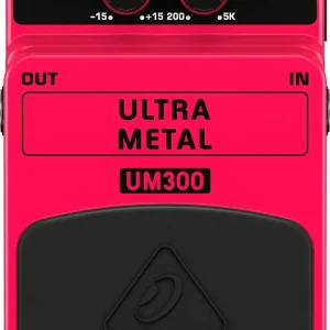 Behringer Pedal de guitarra Ultra Metal Distortion Effects, rosa, UM300
