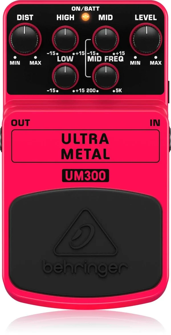 Behringer Pedal de guitarra Ultra Metal Distortion Effects, rosa, UM300