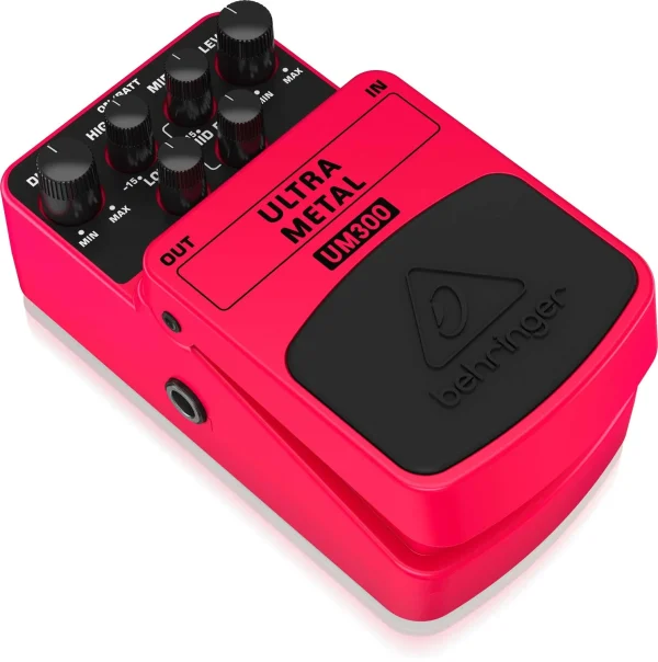 Behringer Pedal de guitarra Ultra Metal Distortion Effects, rosa, UM300 - Imagen 2
