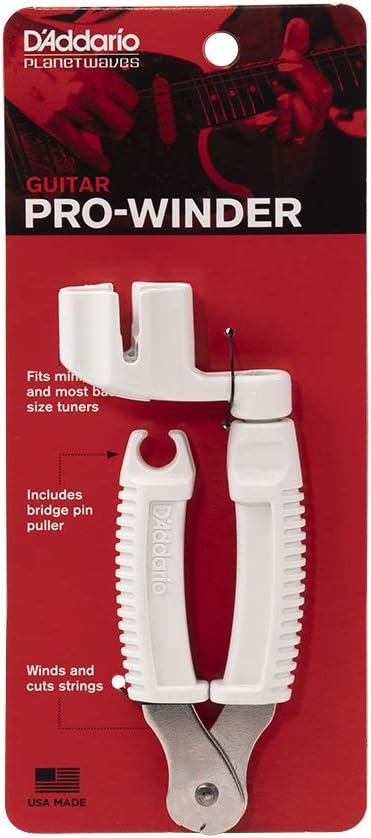 Planet Waves Devanador y cortador de cuerdas Pro-Winder, Blanco, DP0002W - Imagen 7